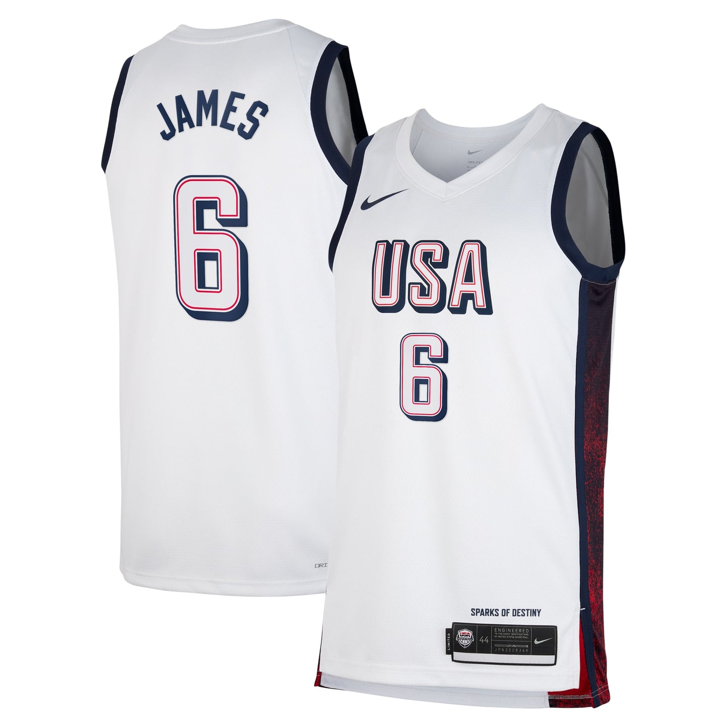 LeBron James 2024 Team USA Olympic Jersey